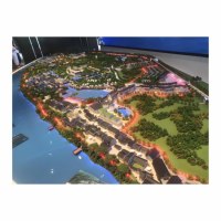 Maqueta Arquitectónica Moderna de Plástico para Exhibición de Villas, Apartamentos y Hoteles con Espectáculo de Luces Personalizable y Diseño de Modelo 3D