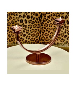Bougeoir de décoration de bonne conception pour décor de noël, support de bougie de mariage en métal, décor de dîner et dîner - Product Image 1