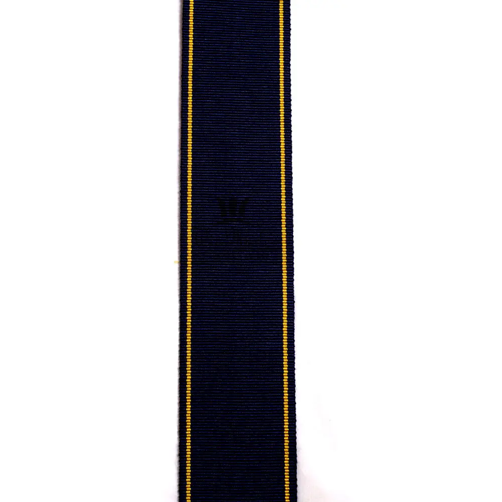 OEM Wholesale Grosgrain Moire Ribbon Customized Classic Stripes Medal Ribbons Awards ribbon
