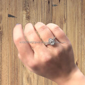 Natural Lab-Grown for GIA IGI Pear Cut Diseños personalizados para bodas Fiestas Cantidad mínima de pedido baja Oro al por mayor/a granel - Product Image 3