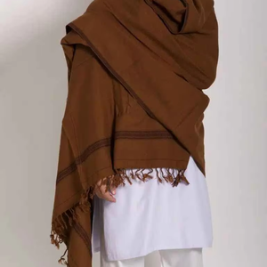 Men Traditional Winter Wool <b>Shawl</b> Solid Soft Warm Breathable Elegant <b>Wrap</b> for Daily Formal Wear - Product Image 1