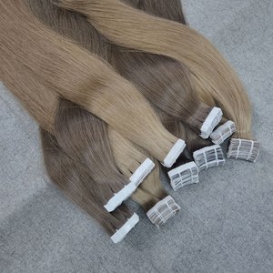 Extensions de cheveux vierges vietnamiennes Dream Hair T03 à bandes adhésives, 36 pouces, trame simple, lisses naturelles, toutes couleurs, logo personnalisé, 100g - Product Image 4