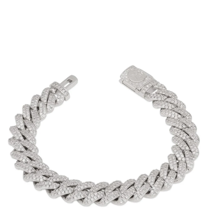 VVS Moissanite Diamond Tennis Bracelet 925 Sterling Silver Hip Hop Bling Rodio Plateado Estilo de moda Regalo unisex para hombres y mujeres - Product Image 3