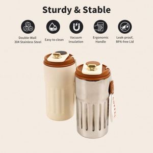 Gobelet à café créatif pour couple, logo personnalisable, sublimation, mugs en acier inoxydable avec infuseur - Product Image 4