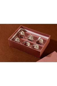 Rond de serviette de mariage plaqué or et argent restaurant table d'hôtel et taille personnalisée prix bon marché artisanat naturel - Product Image 5