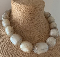 Collier en résine époxy pour Style intemporel mode corne de bois bijoux accessoires perles chaînes pour cadeaux mode bijoux en perles