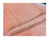 Thaïlande prix usine longue pile en peluche fleur fausse fourrure tissu 100% polyester tricoté support pour vêtements chaussures et jouets