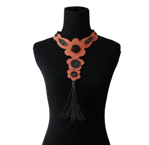 Gargantilla de piel sintética para mujer de la mejor calidad, estilo Vintage de tendencia con cadena de eslabones para fiesta, boda, accesorios de moda - Product Image 3