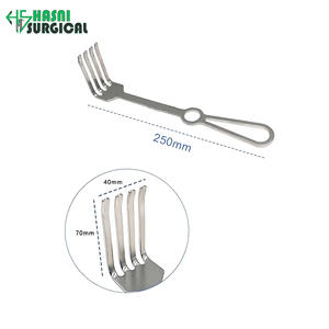 Crochets de traction musculaire profonds, crochets de traction cutanée à 4 griffes, 70 mm, acier inoxydable, manuel, certifié CE, instruments chirurgicaux orthopédiques - Product Image 1