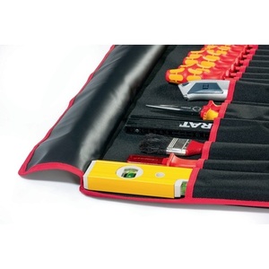 PARAT 740 X 330 mm Nylon Black/Red <b>Tool</b> <b>Roll</b> <b>Bag</b> with 20 Compartments - Product Image 6