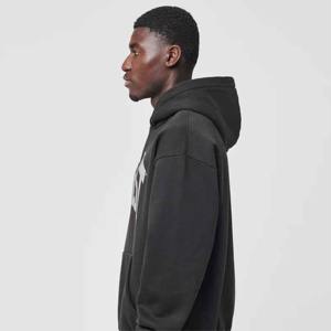 Sudaderas con capucha en blanco de alta calidad de talla grande al por mayor logotipo personalizado de algodón transpirable gimnasio Fitness hombres sudaderas con capucha - Product Image 4