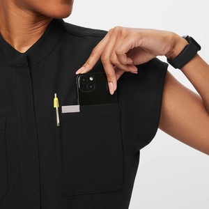 Juegos de uniformes de enfermería quirúrgicos cómodos con logotipo personalizado para mujeres Hospital suave elástico médico enfermera Scrub Doctor enfermera Scrub - Product Image 4