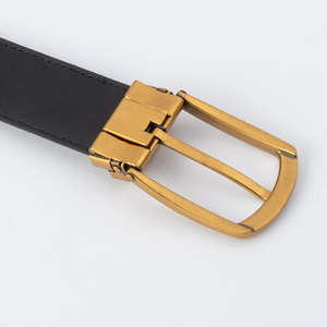 Ceinture en cuir de vache véritable rétro classique pour homme, première génération, alliage exclusif pour la boucle, pour le commerce extérieur transfrontalier - Product Image 3