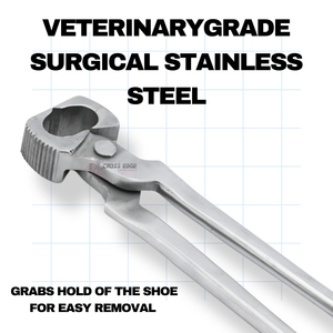 Haute qualité Durable demi-rond maréchal-ferrant coupe-ongles pince maréchal-ferrant outil forgeron chaussure coupe lisse avec bord de lame Sharpe - Product Image 3