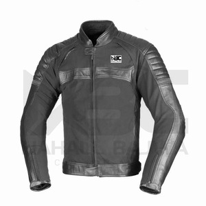 Veste en cuir de motard noir pour hommes de haute qualité moto/moto Design fait à la main course nom de l'équipe personnalisé vêtements de sport imprimés - Product Image 3