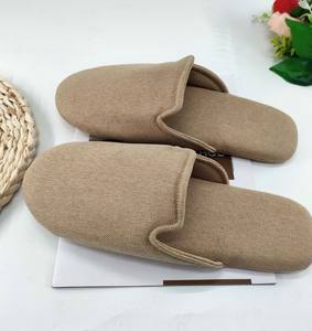 Chaussons de Spa d'été ajustables Chaussons d'hôtel teints en jute tissé Textile de maison minimaliste anti-moderne de haute qualité - Product Image 5
