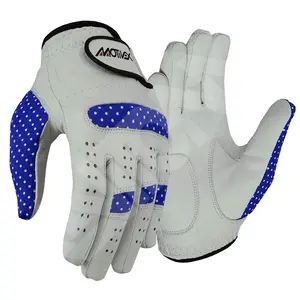 HEISSER VERKAUF! MOTIVEX Blue Golf handschuhe Hochwertige Cabretta Leder Anti-Rutsch-Hochwertiges Leder Custom Logo Damen Golf handschuhe