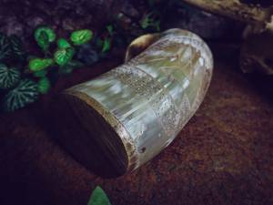 Rustic Artisan Horn Mug, Handcrafted Natural Eco-Friendly Drinkware, Durable Stylish Cup, Perfect for Coffee, Tea, <b>Whisky</b>, - Product Image 3