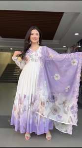 ชุดเดรสผ้าจอร์เจตต์เทียมระดับพรีเมียม ดีไซน์หรูหรา พร้อมงานปักเลื่อมประณีต ทรงบานเต็มตัว พร้อมสวมใส่ ชุดสไตล์ชาติพันธุ์ - Product Image 4