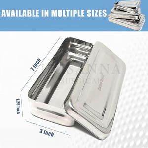 Surgical Tray Stainless Steel <b>Mesh</b> Frame <b>Basket</b> Manual Power Source Sterilization Tray for Surgical Use - Product Image 3