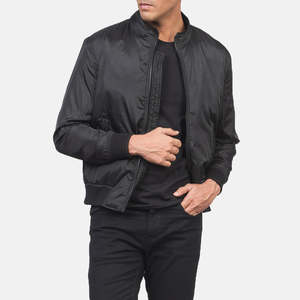 Chaqueta Bomber Negra para Hombre Ramon - Product Image 6