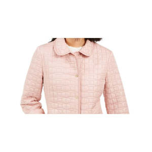 Giacca Trapuntata Reversibile da Donna Kate Spade New York, Rosa Solido, Taglia Grande, con Cappuccio, Stile Varsity, Personalizzabile, Collezione Pearl Autunno - Product Image 2