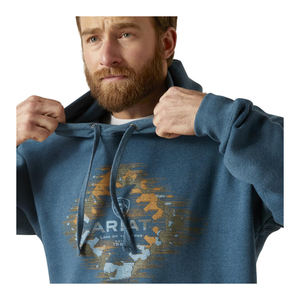 Haute qualité hommes rétro polaire français éponge coton coupe régulière quart-Zip lourd sweat à capuche uni impression personnalisée séchage rapide - Product Image 2