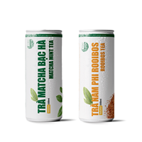 Produk OEM teh Herbal kesehatan teh Premium bunga teh 330ml kaleng minuman lembut grosir teh Mint Matcha