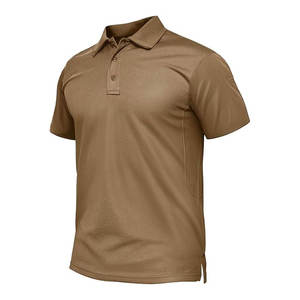 เสื้อเชิ้ตแขนสั้นผ้าคอตตอนถักเนื้อแน่น 100% สำหรับผู้ชาย ป้องกันริ้วรอย สไตล์ลำลอง แห้งเร็ว - Product Image 6