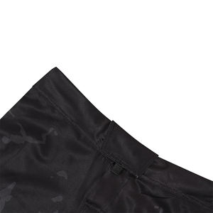 กางเกงขาสั้นกีฬาศิลปะการต่อสู้ MMA สีดำแห้งเร็วน้ำหนักเบาระบายอากาศได้ดีวัสดุโพลีเอสเตอร์การฝึกมวยไทย - Product Image 5