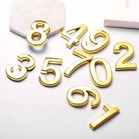 Numéro de maison en aluminium à vente chaude, numéro de maison personnalisé pour la maison, l'hôtel, numéro de chambre décoratif