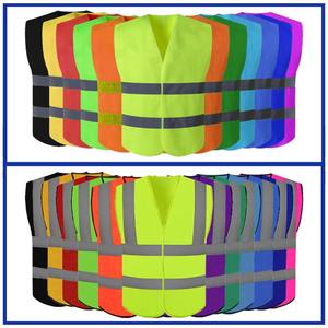 Vêtement de sécurité réfléchissant multi-poches à impression personnalisée, gilet de chantier, gilet réfléchissant haute visibilité, veste de circulation, gilet de sécurité - Product Image 6