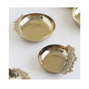Prime Quality Aluminium Serving <b>Bowl</b> Advantageous Design Gold Color Chocolates <b>Snacks</b> Decorative <b>Bowl</b> - Product Image 3