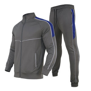 Fermeture éclair hommes blanc survêtement hommes vêtements survêtement deux pièces ensemble haute qualité sport survêtements pour hommes 2026 - Product Image 4