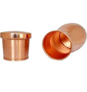 หม้อต้มน้ำตาลทำจากทองแดง100% มีฝาปิดแบบเรียบเงาขวดขนาดเล็กสำหรับใช้ในบ้านและเป็นของขวัญจากงานฝีมือระดับ HF - Product Image 3