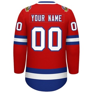 可定制聚酯冰球运动衫，配有专业刺绣低最小起订量滑车斜纹贴牌服务 - Product Image 3