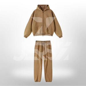 Custom Acid Wash Vintage Winter Plus Size <b>Jogger</b> Set Cotton/<b>Polyester</b> Stone Wash Hoodie Sweatpants Unisex High Quality Tracksuit - Product Image 3