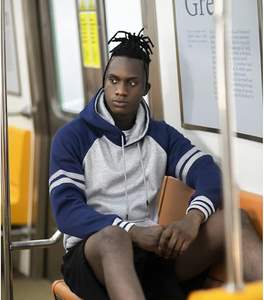 Top tendance hiver sweat à capuche Streetwear vêtements Portrait Hip Hop Rap sweat à capuche doublé polaire 100% coton poche conception coupe régulière - Product Image 5