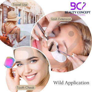 Miroir pour cils de qualité supérieure en acier inoxydable avec poignée antidérapante – Meilleur fournisseur de miroirs à cils - Product Image 3