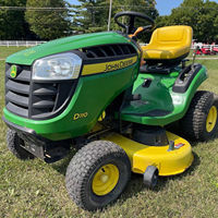 Cortacésped John Deere de 2 tiempos, industrial, de alto rendimiento, a gasolina, con control remoto, tractor cortacésped con control eléctrico, 125cc, 200L
