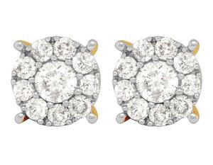 Pendiente de tuerca de diamante de moissanita de corte redondo de calidad Premium de plata de ley para mujer, joyería helada para cada ocasión - Product Image 3