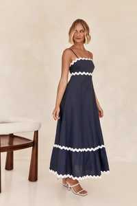 Vêtements d'été en coton uni personnalisés, fendus à la taille et dos nu, robes d'été décontractées et élégantes à lacets pour femmes, nouveauté 2025 - Product Image 6