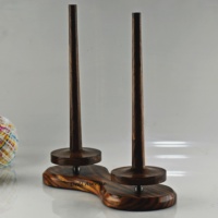 Support à fil en bois à double axe Dnll Avenue, forme ovale, design simple, outil de tricot manuel, fourniture artisanale en bois durable