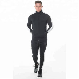 Conjunto de Sudadera con capucha y cremallera completa con logotipo personalizado, conjuntos de ropa de calle de gran tamaño en blanco de marca, chándales con capucha para hombre, tela increíble - Product Image 1