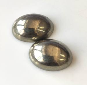 Pirita natural 3x5mm-20x30 Cabujón ovalado Parte posterior plana Piedra preciosa suelta Color dorado para la fabricación de joyas Precio al por mayor - Product Image 2