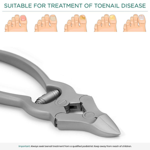 Coupe-ongles de podologie professionnel pinces en porte-à-faux fortes outil de tranchant droit en acier inoxydable doigt exact/ongles - Product Image 3