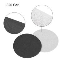 Papier abrasif en carbure de silicium de 150 mm, disque de ponçage rond à crochet et boucle de 3/5/6, plaquettes abrasives haute performance pour le bois, le métal, l'automobile