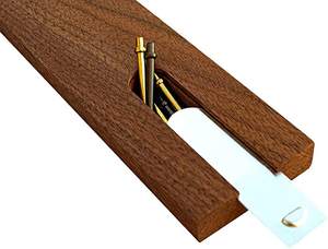 Double 6 Spinner <b>Dominoes</b> <b>Set</b>. Deluxe Dominos <b>Set</b> in American Made Luxury Walnut Case - Product Image 3