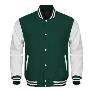 Blouson bombardier professionnel en laine avec Logo personnalisé pour homme, avec patchs de contraste, broderie, Letterman, varity - Product Image 6