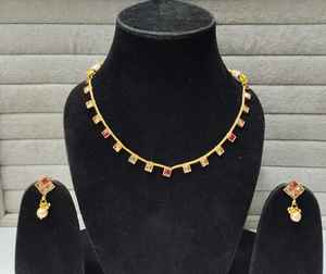 Cadena de piedra natural, collar antideslustre para mujer, joyería respetuosa con la piel, collares de piedras preciosas a la moda, joyería personalizada al por mayor - Product Image 3